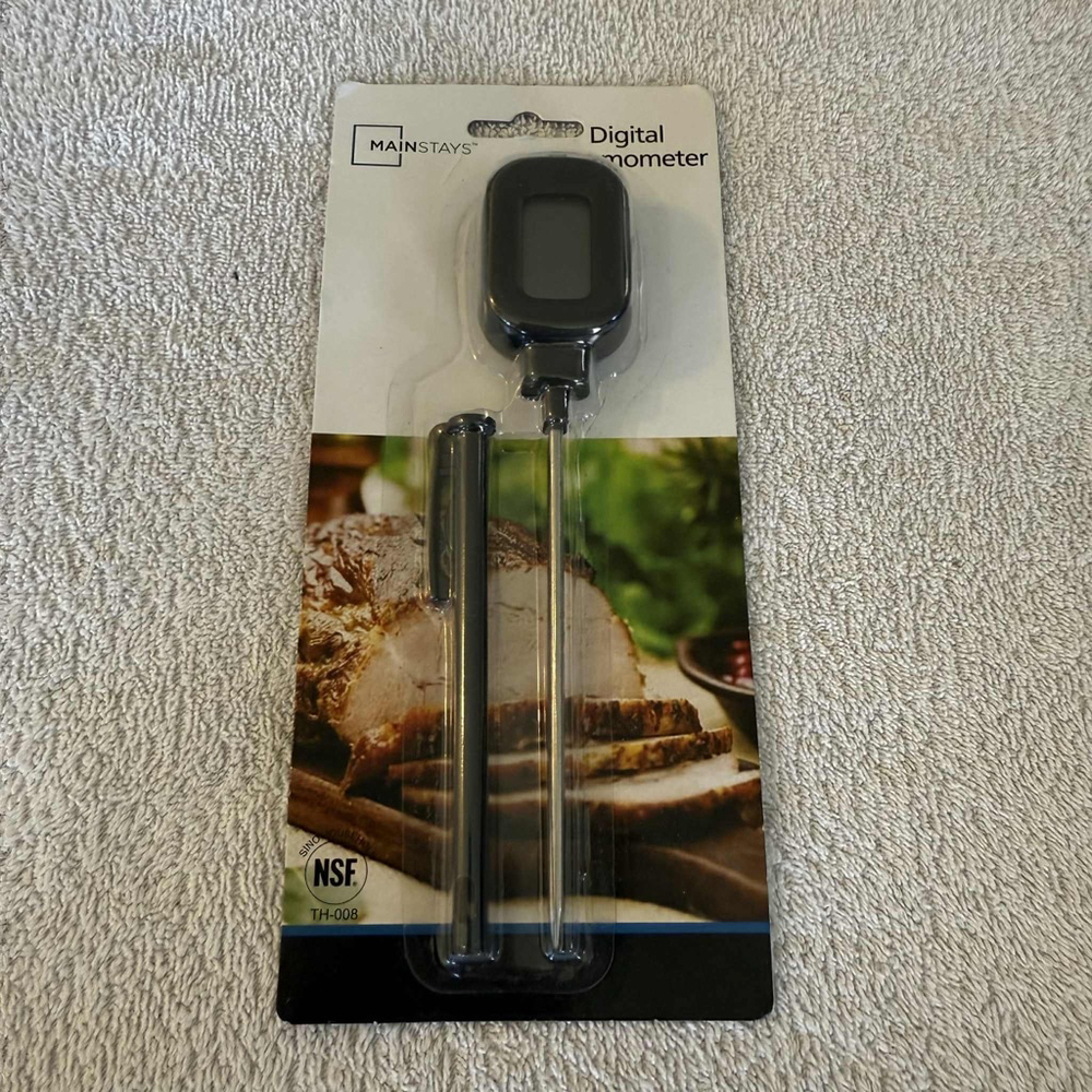 Mainstays Black Digital Thermometer
